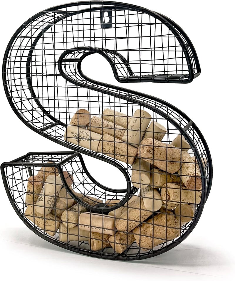 Oeno Wine Cork Holder Metal Display Collector Full Alphabet Display Letters & More (S) - Image 3